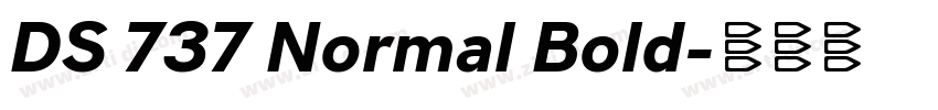DS 737 Normal Bold字体转换 DS 737 Normal Bold字体转换